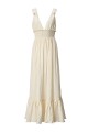 Halterneck Crepe Maxi Dress