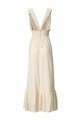 Halterneck Crepe Maxi Dress