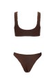 Scoop Brown Top & Bikini Set