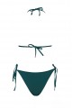 Rhea Petroleum Green Side-Ties Bikini