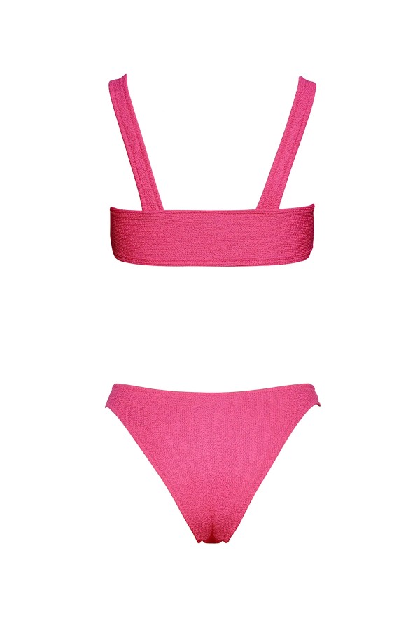 Bonnie Pink Crinkle Top & Bikini Set