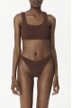 Scoop Brown Top & Bikini Set