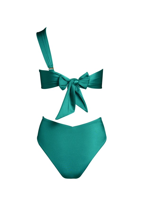 Hera Bottle Green Bandeau Top