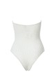 Strapless Off White One Piece