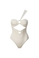 Costum De Baie Gaia Ivory O-ring Bandeau Costum De Baie Gaia Ivory O-ring Bandeau