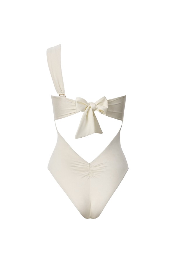 Costum De Baie Gaia Ivory O-ring Bandeau Costum De Baie Gaia Ivory O-ring Bandeau