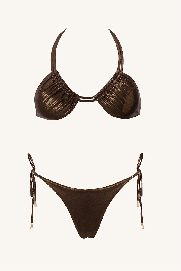 Nova Brown Shimmer Bikini