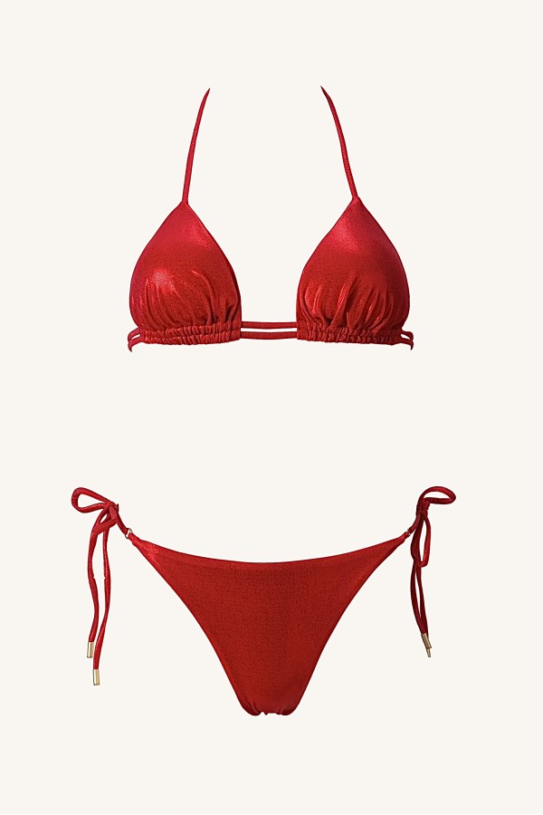 Nova Metallic Red Bikini