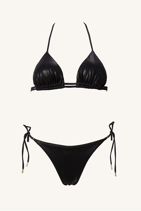 Nova Metallic Black Bikini