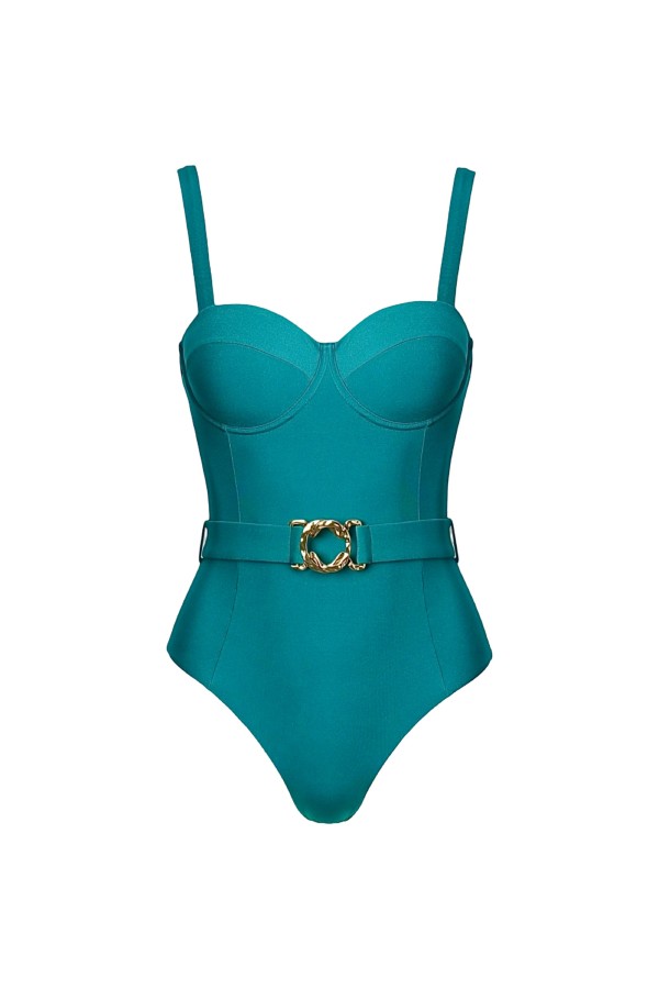 Olivia Balconette Green Zelligne One Piece
