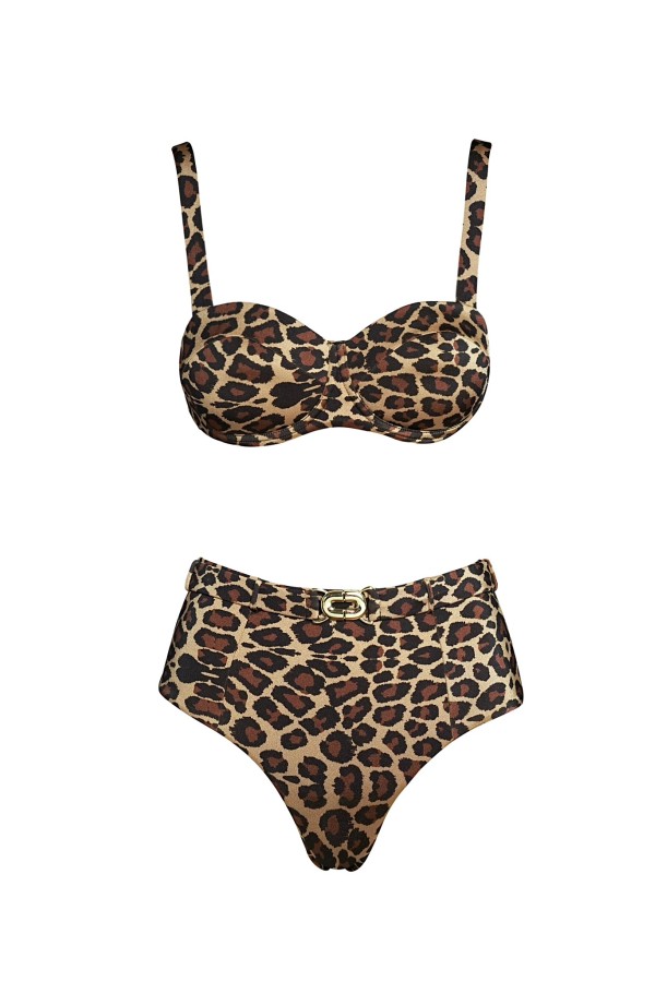 Thea Leopard Print Bikini Bottom