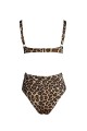 Thea Leopard Print Bikini Top