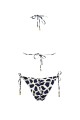 Kylie Navy Blue Metallic Embrodery Bikini Set